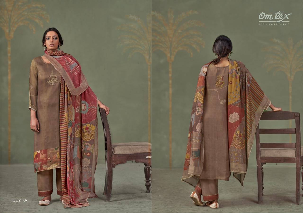 NAVISHA By OMTEX 15371 SERIES Stylish Beautiful Colourful JACOUARD Dresses At Wholesale Price
